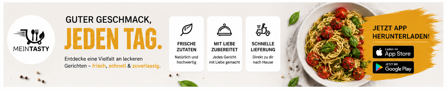 mein tasty banner foood